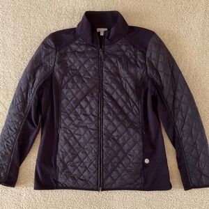 Talbots Quilted Jacket - Dark Purple